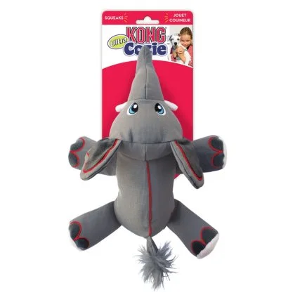 KONG Cozie Ultra Ella Elefant hundelegetøj L - Ekstra slidstærk leg med pivelyd